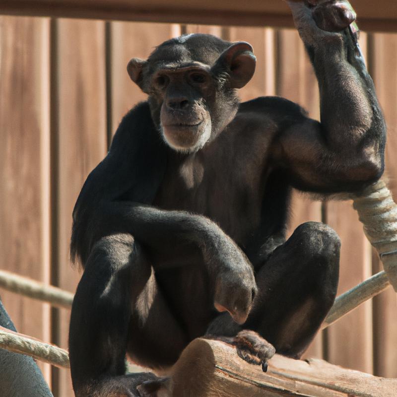 Úžasné fyzično šimpanze Alice: Udivující pokroky ve výcviku šimpanze ze ZOO. - foto 1